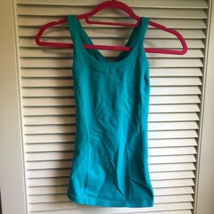 Lululemon Bright Blue Criss Cross Tank